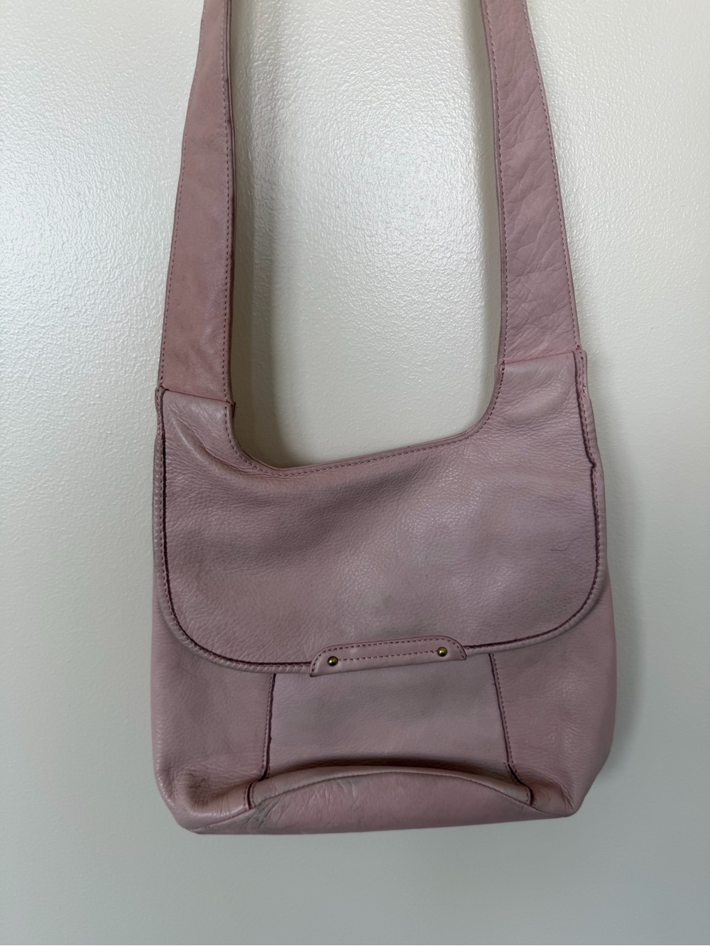 HOBO Light Pink Leather Crossbody Bag